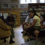 Chatting about Windrush in Handsworth Library