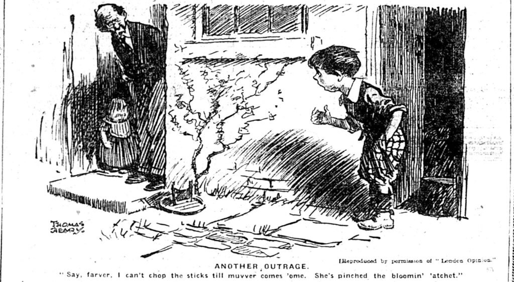 Boy looses cleaver cartoon