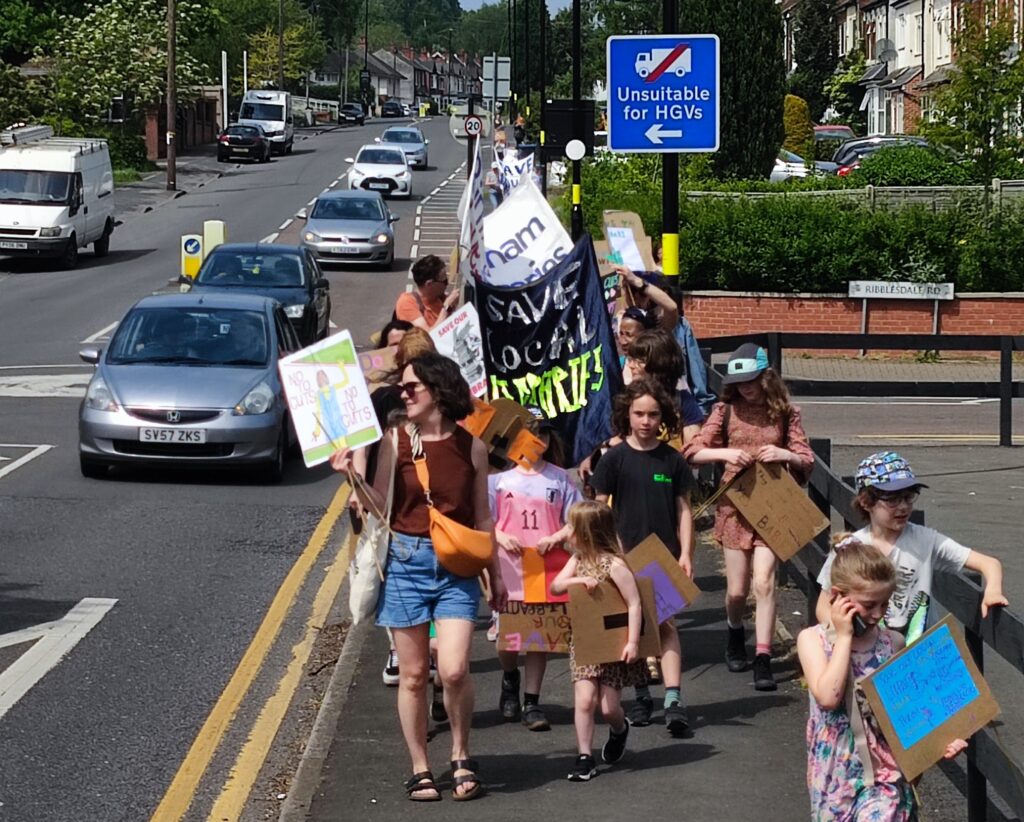 Street demo gets to Stirchley