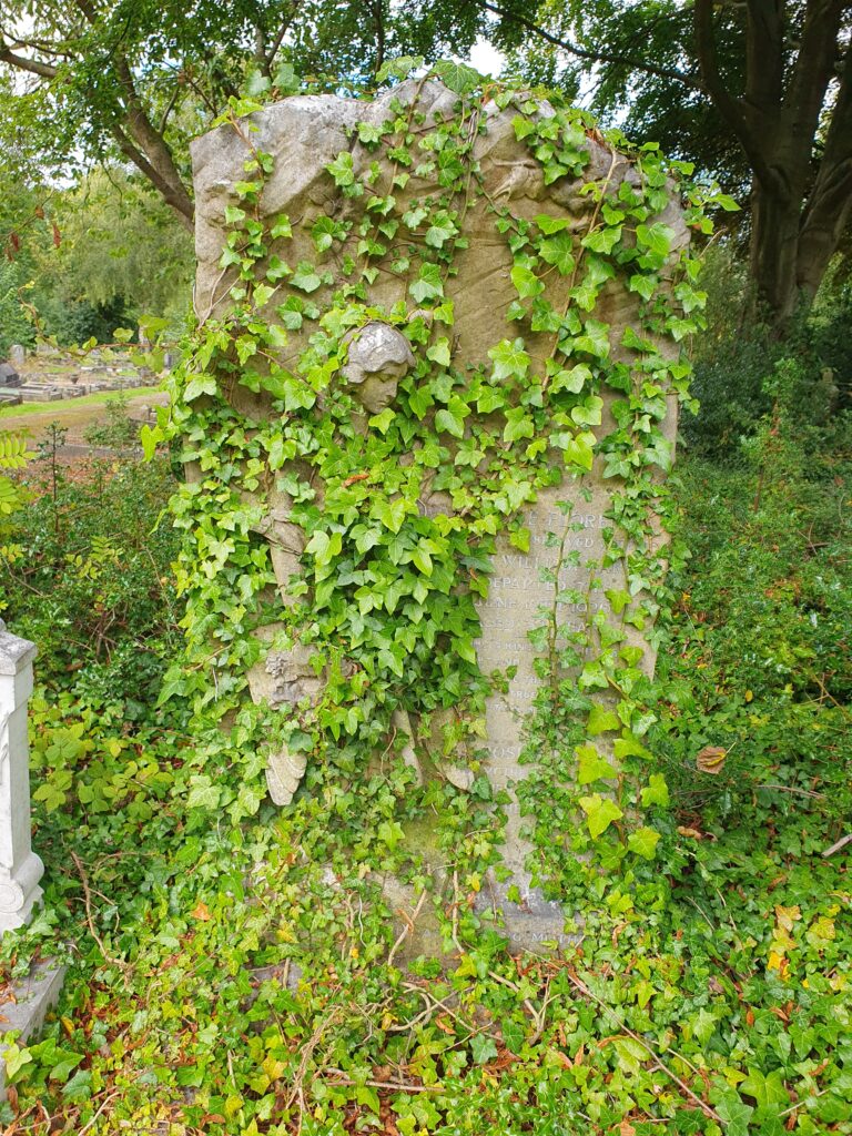 Angel on a gravestone