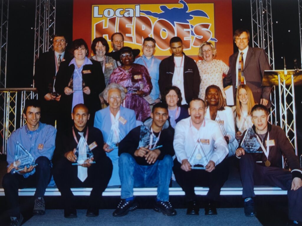 Eunice with other 'Local Heroes' recieving their award