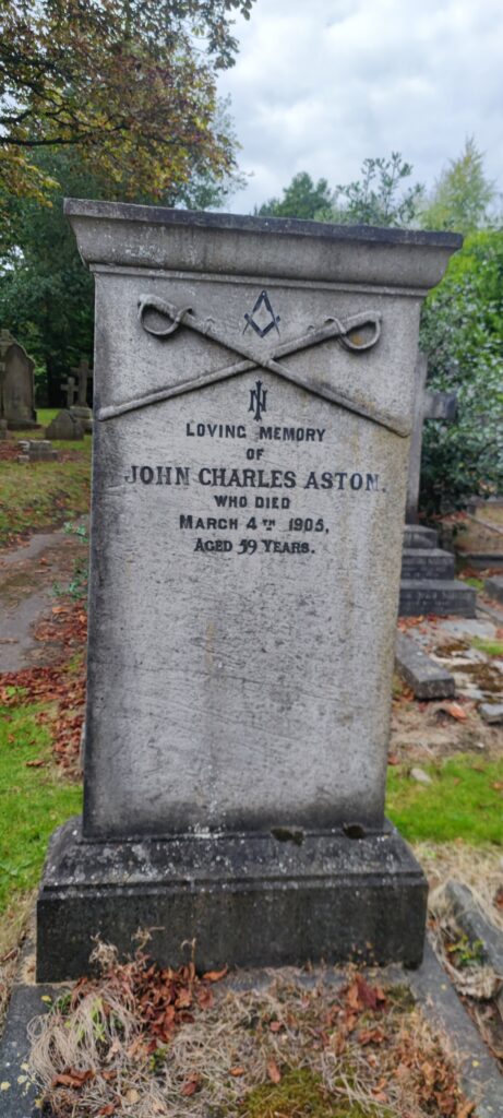 Grave of John Charles Aston.