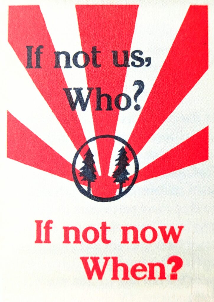 If not us, Who, If not now, when?  Woodcraft Folk Poster, Woodcraft Archives