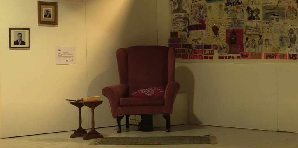 Chair from exhibition Windrush 75