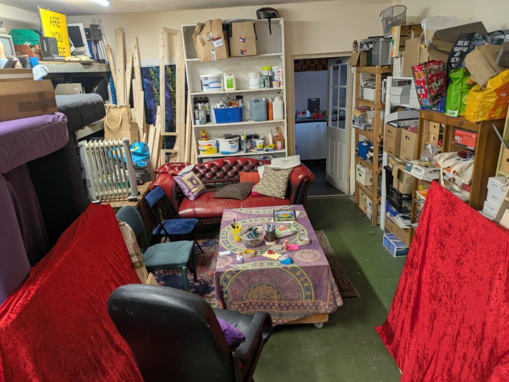 Temporary Archives room in 'Unit 1' Storage