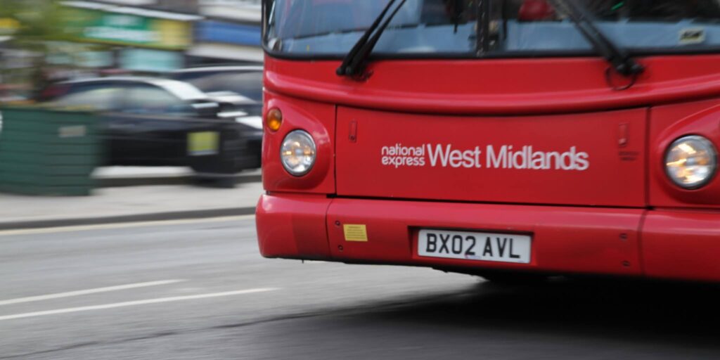 Bus passing by
