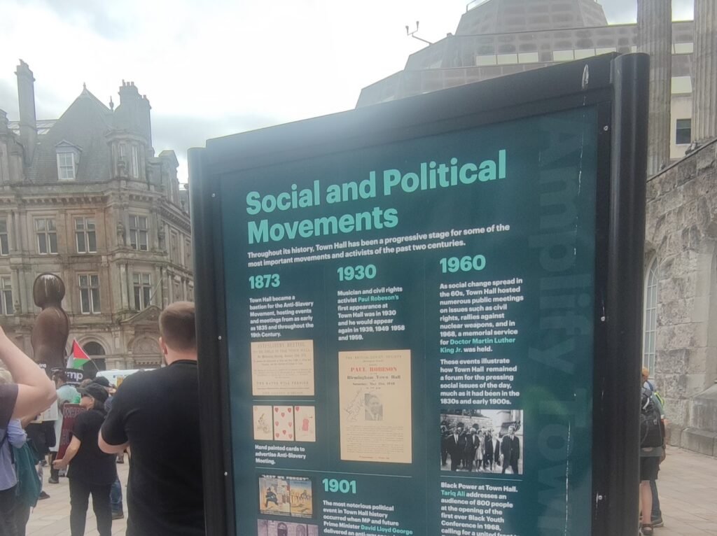 Amplify Town Hall Exhibition board